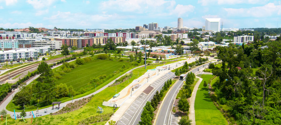 FAMU Way aerial photo